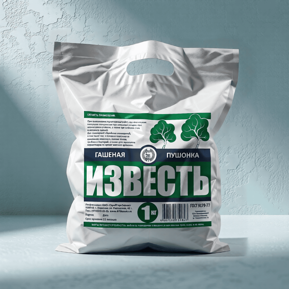 Известь-пушонка гашеная,  1 кг