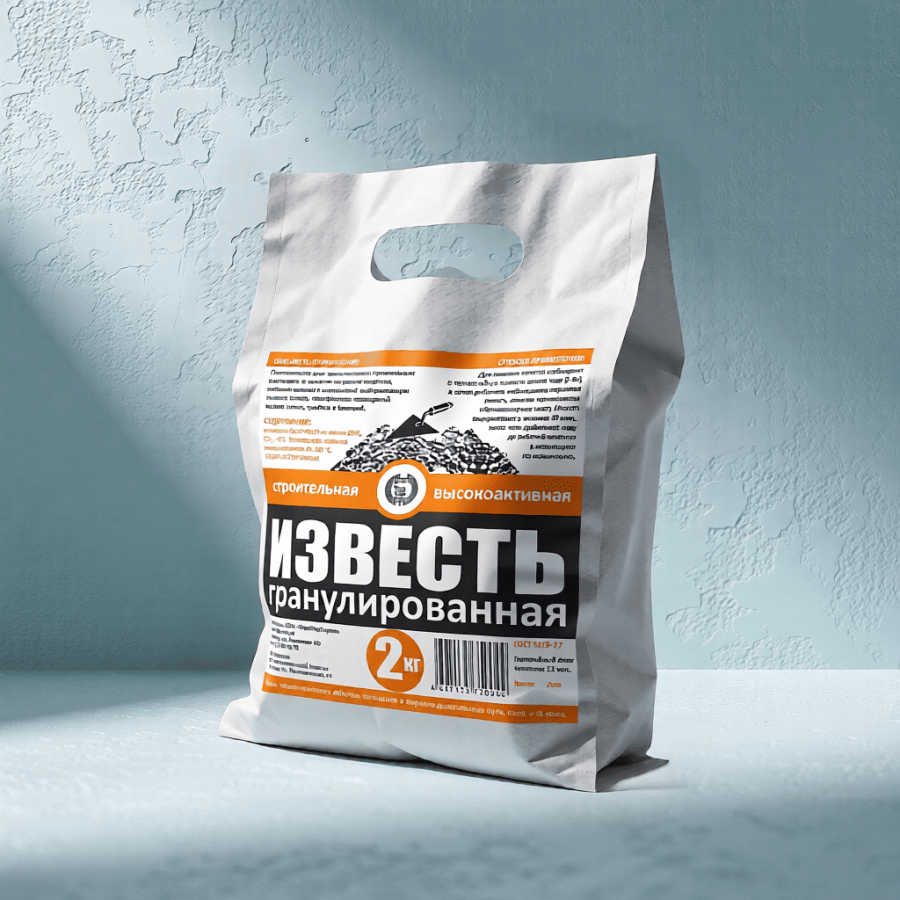 Известь гранулированная,  2 кг