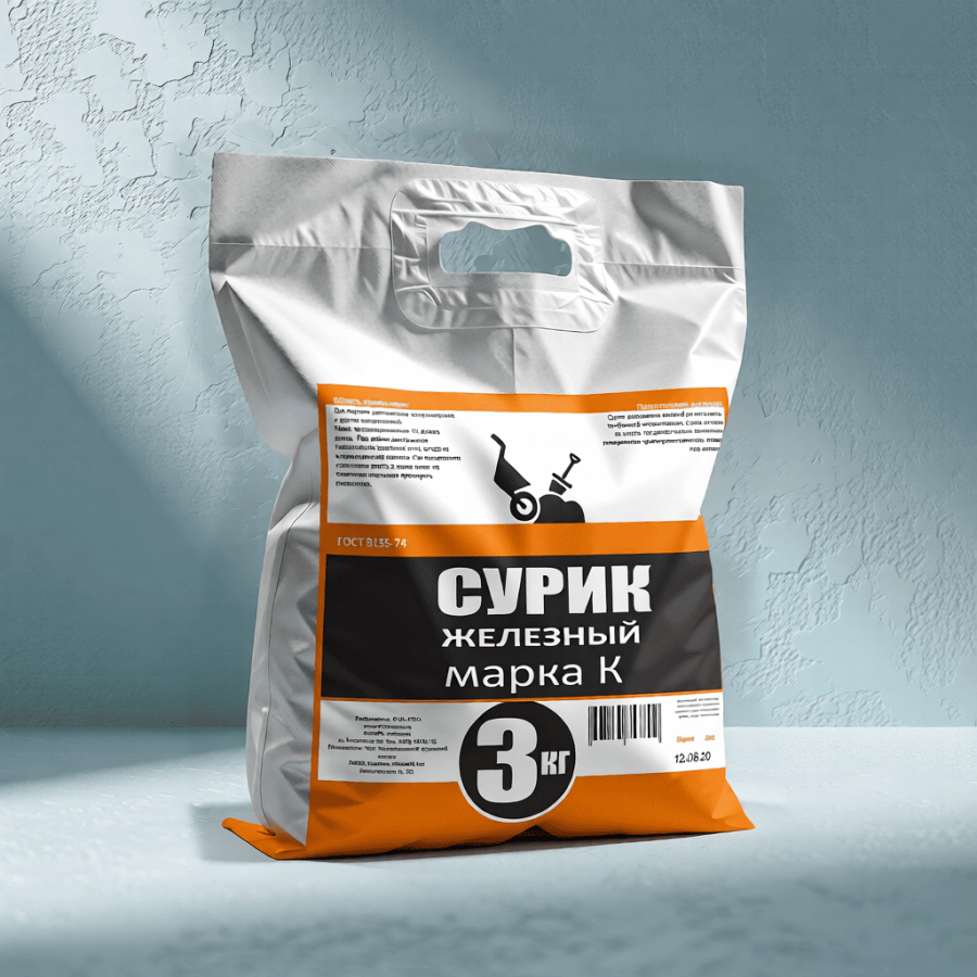 Сурик железный сухой, 3 кг